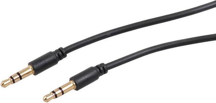 Actual product image Maclean Cable audio Jack 3"1/2 M/M 1,5m (Noir) (1.50 m, AUX cable)