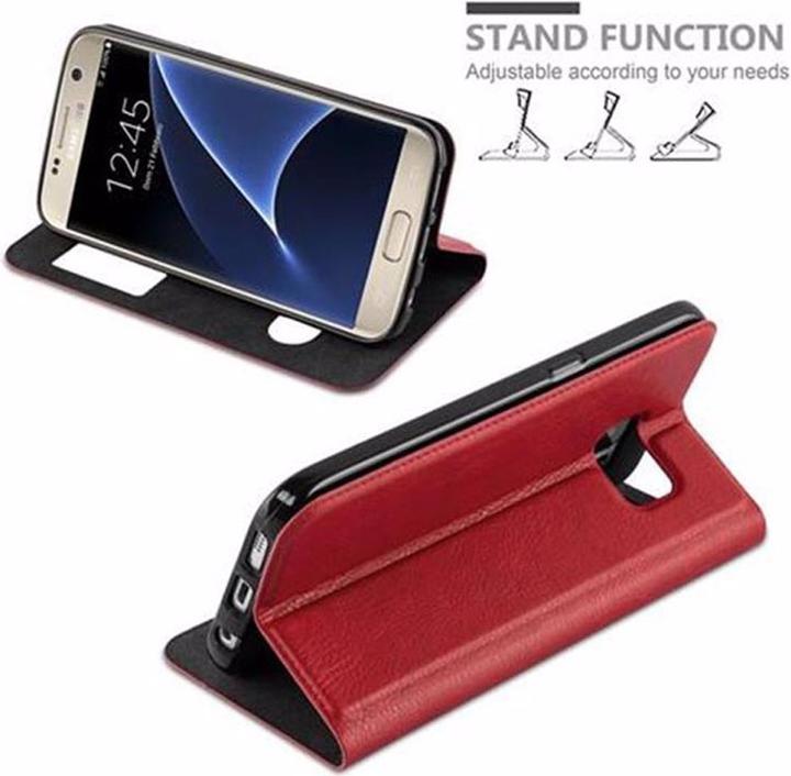 Actual product image Cadorabo Book with View double window cover (Samsung Galaxy S7)