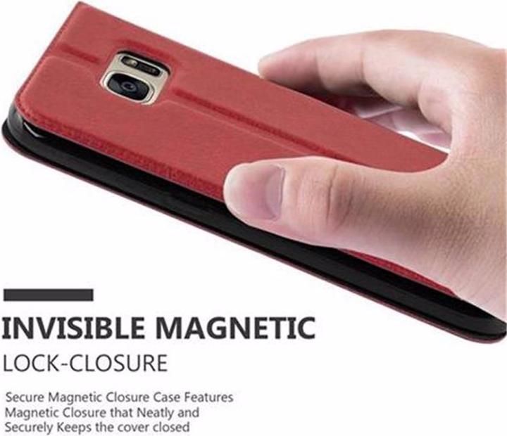 Actual product image Cadorabo Book with View double window cover (Samsung Galaxy S7)