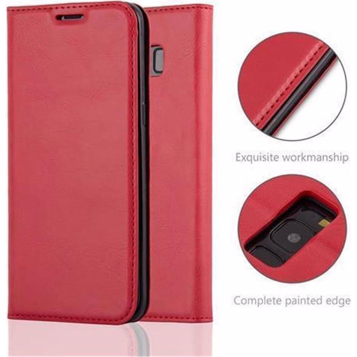 Thumbnail - Cadorabo Book Invisible Magnet Cover (Samsung Galaxy S8+), Smartphone Hülle, Rot