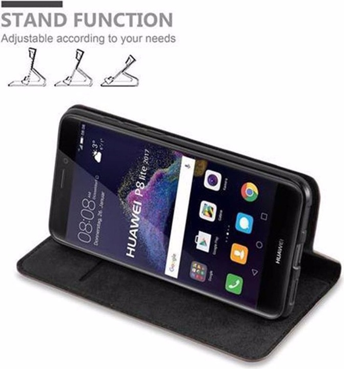 Actual product image Cadorabo Book Invisible Magnet Cover (Huawei P8 Lite (2017))