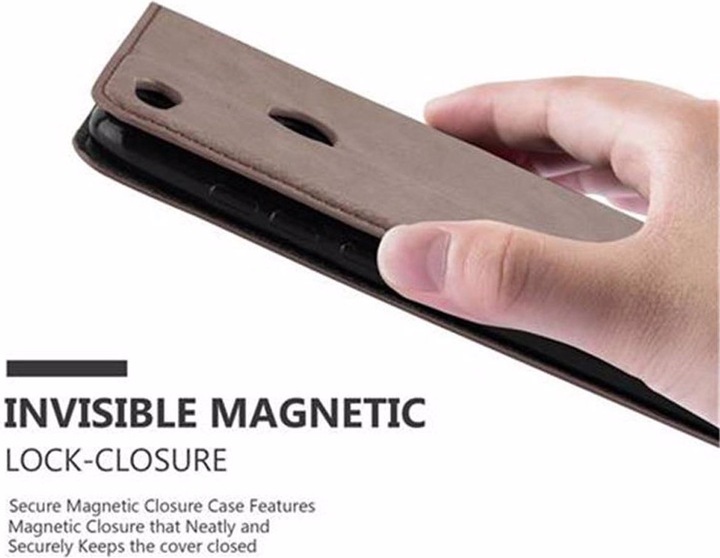 Actual product image Cadorabo Book Invisible Magnet Cover (Huawei P8 Lite (2017))