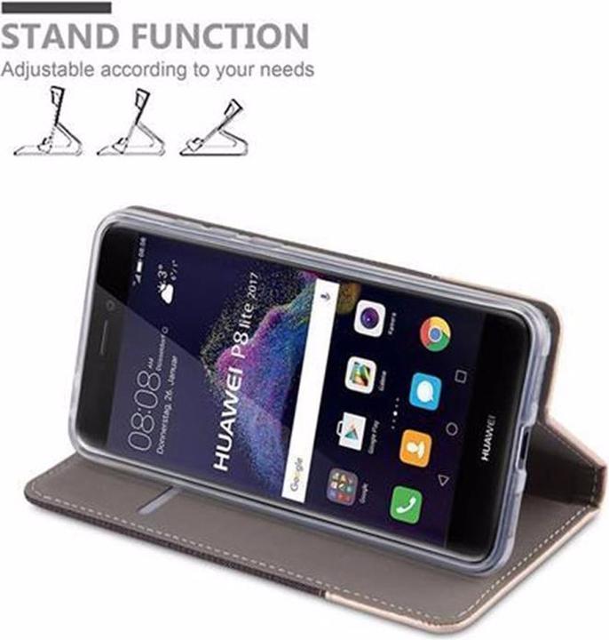 Actual product image Cadorabo Book Jeans Optics Cover (Huawei P8 Lite (2017))