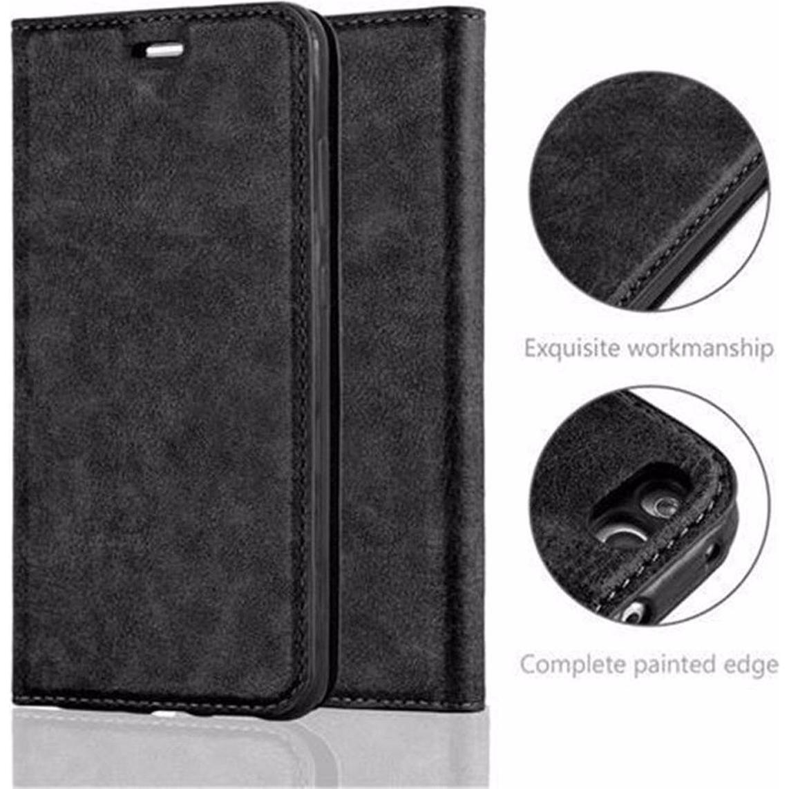 Thumbnail - Cadorabo Book Invisible Magnet Cover (Huawei P10 Lite), Smartphone Hülle, Schwarz