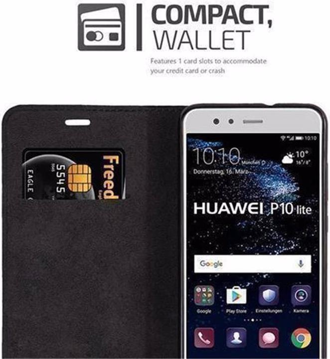 Productafbeelding Cadorabo Boek Onzichtbare Magneethoes (Huawei P10 Lite)