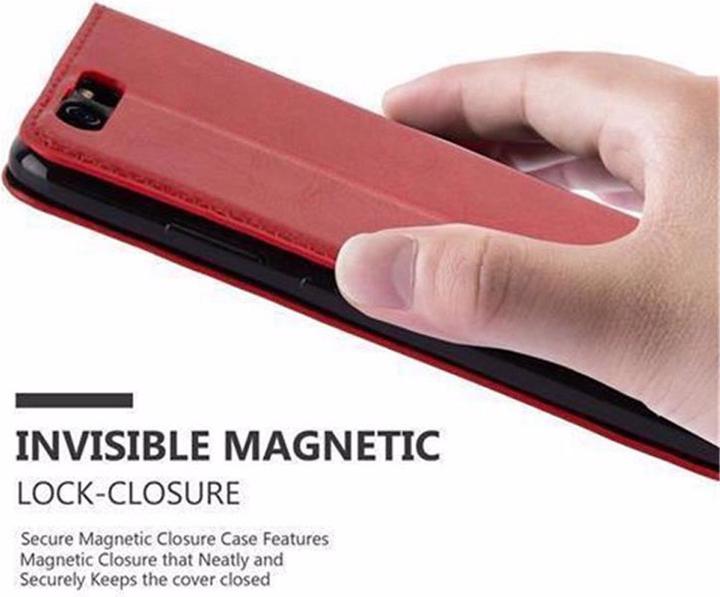 Actual product image Cadorabo Book Invisible Magnet Cover (Huawei P10)
