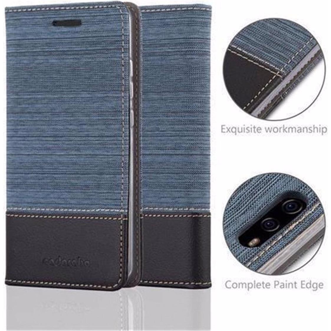 Thumbnail - Cadorabo Book Jeans Optik Cover (Huawei P10), Smartphone Hülle, Blau