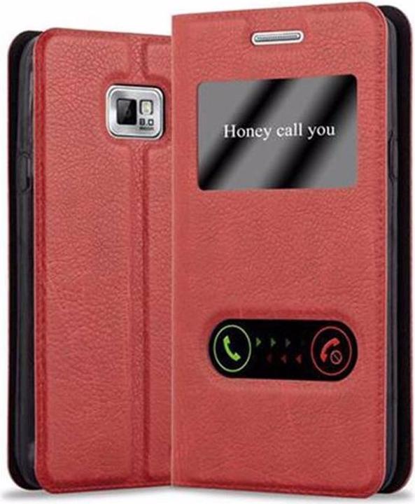 Actual product image Cadorabo Book with View double window cover (Samsung Galaxy S2, Samsung Galaxy S2 Plus)