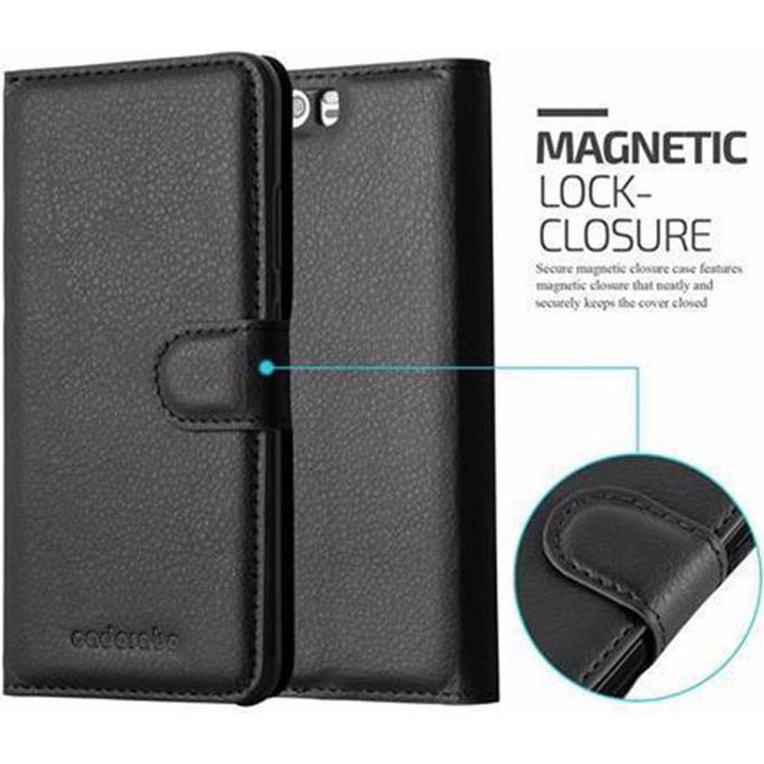 Thumbnail - Cadorabo Book mit Standfunktion Cover (Huawei P10 Plus), Smartphone Hülle, Schwarz