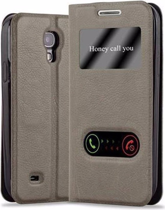 Actual product image Cadorabo Book with View double window cover (Samsung Galaxy S4)