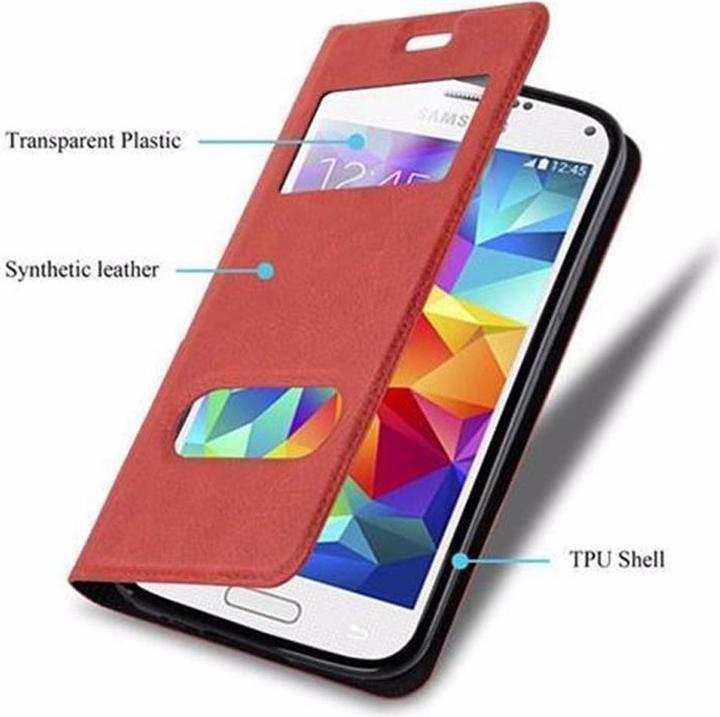 Immagine prodotto Cadorabo Libro con copertina a doppia finestra con vista (Samsung Galaxy S5, Samsung Galaxy S5 Neo)