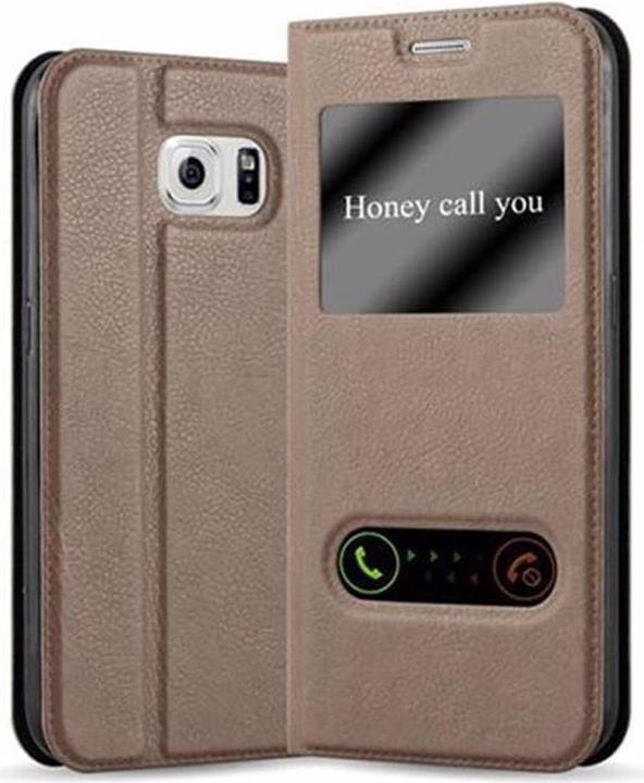 Produktbild Cadorabo Book mit View Doppelfenster Cover (Samsung Galaxy S6)