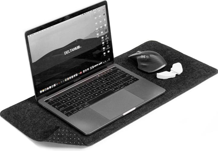 Actual product image Deltahub Minimalistic Desk Pad -hiirimatto,, tummanharmaa