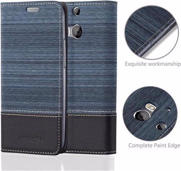 Image du produit Cadorabo Couverture look jeans Book (HTC One M8)