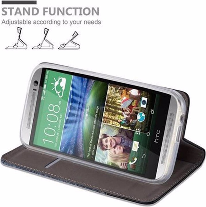 Image du produit Cadorabo Couverture look jeans Book (HTC One M8)