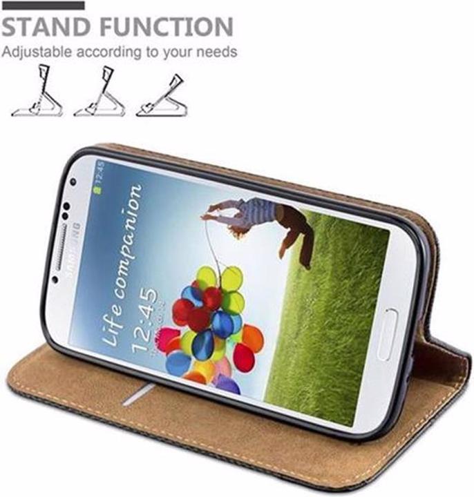 Image du produit Cadorabo Book raphia optique couverture (Samsung Galaxy S4)