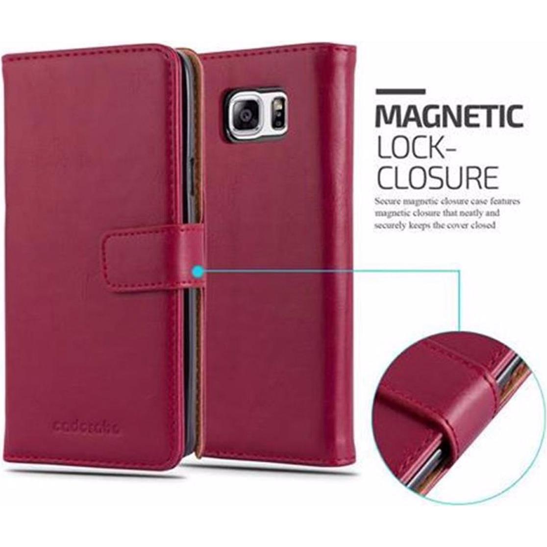 Thumbnail - Cadorabo Book Luxury Cover (Samsung Galaxy Note 5), Smartphone Hülle, Rot