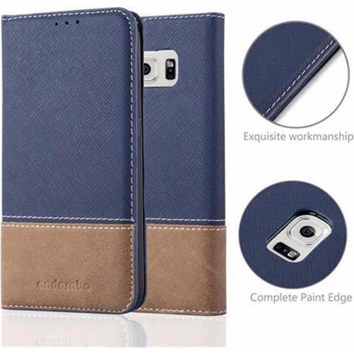Thumbnail - Cadorabo Book X-Wallet Cover (Samsung Galaxy S6), Smartphone Hülle, Blau