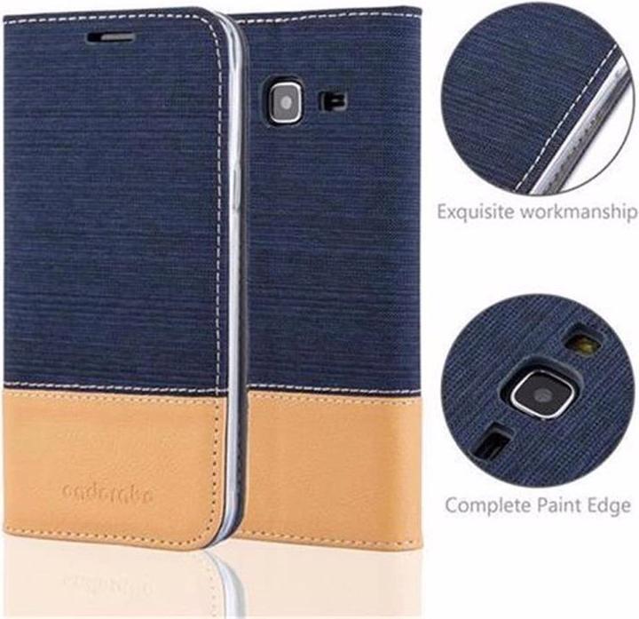 Actual product image Cadorabo Book Jeans Optics Cover (Samsung Galaxy J3 (2016))