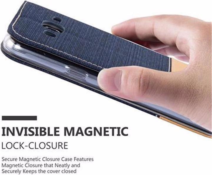 Actual product image Cadorabo Book Jeans Optics Cover (Samsung Galaxy J3 (2016))