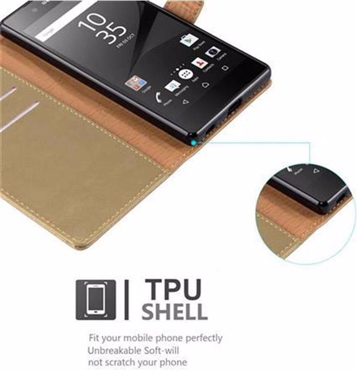 Actual product image Cadorabo Book Luxury Cover (Sony Xperia Z5)