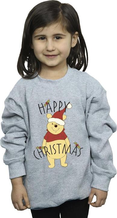 Produktbild Disney Winnie The Pooh Happy Christmas Holly Sweatshirt Mädchen (152, 158)