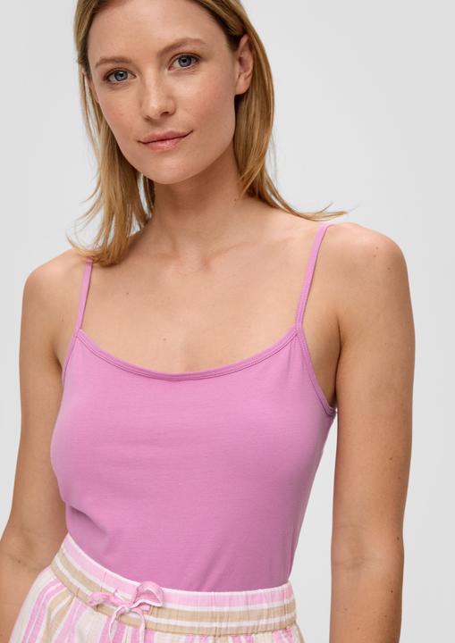 Image du produit S.Oliver T-Shirt Spaghettiträger-Top aus Baumwollstretch im Slim Fit (46)