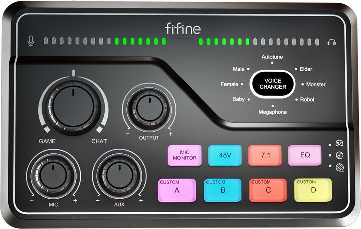 Produktbild Fifine Gaming Audio Mixer SC8 (Studio- und Livemixer)