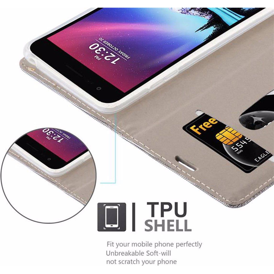 Thumbnail - Cadorabo Jeans Optik (LG K4), Smartphone Hülle, Grau, Braun