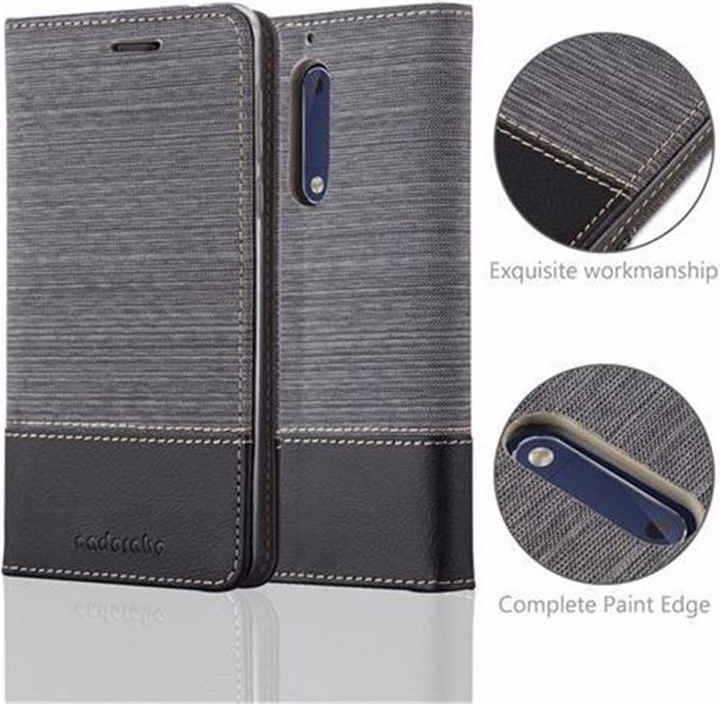 Produktbild Cadorabo Book Jeans Optik Cover (OnePlus 5)