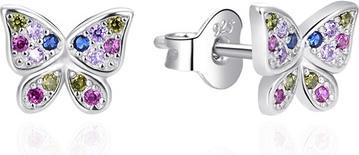 Image du produit Agato - Cute Silver Butterfly Earrings AGT-E070PC