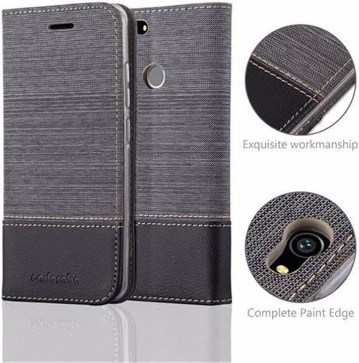 Produktbild Cadorabo Book Jeans Optik Cover (Huawei Nova)