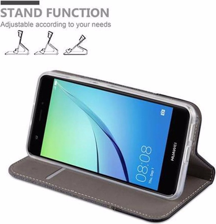 Produktbild Cadorabo Book Jeans Optik Cover (Huawei Nova)