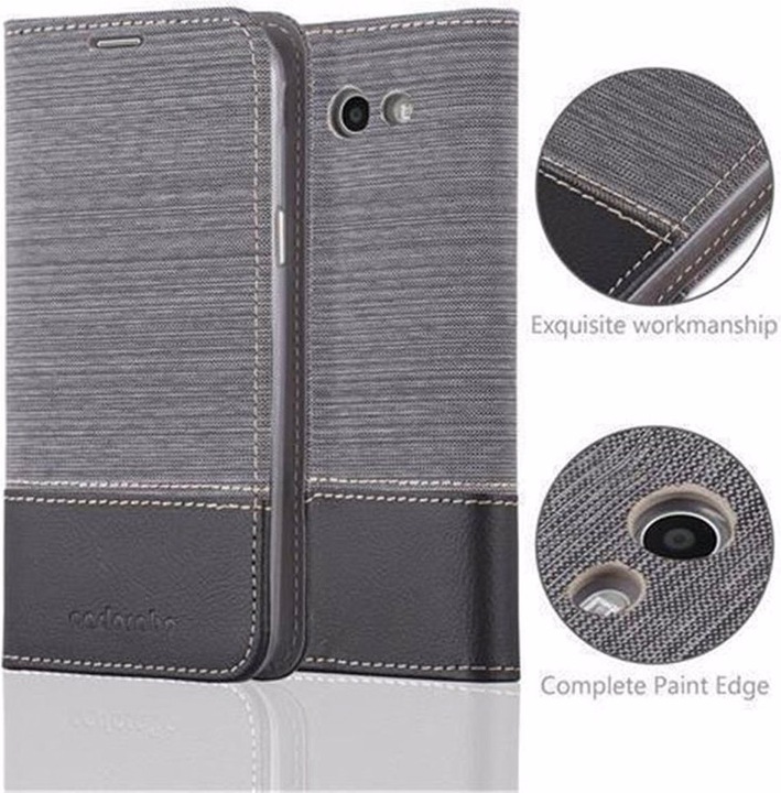 Produktbild Cadorabo Book Jeans Optik Cover (Samsung Galaxy J7 2017 (US Version))