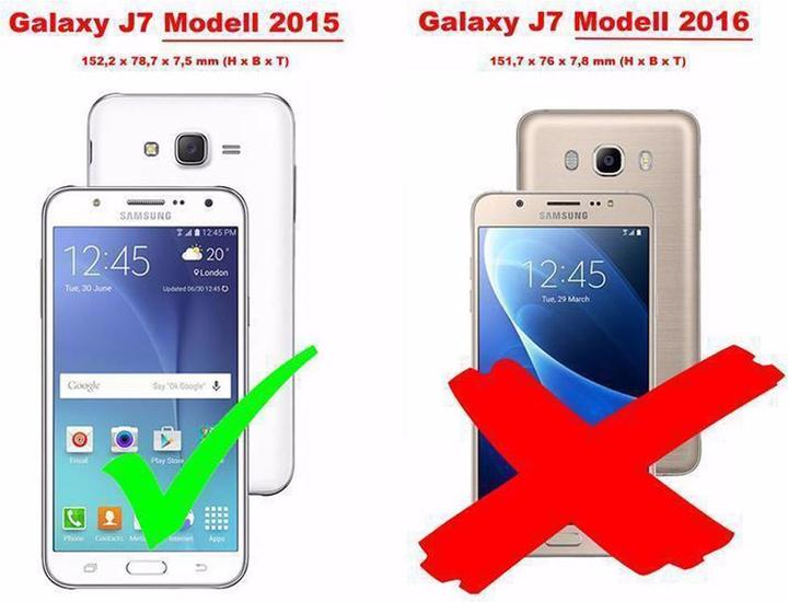 Productafbeelding Cadorabo Boek Onzichtbare Magneethoes (Samsung Galaxy J7)