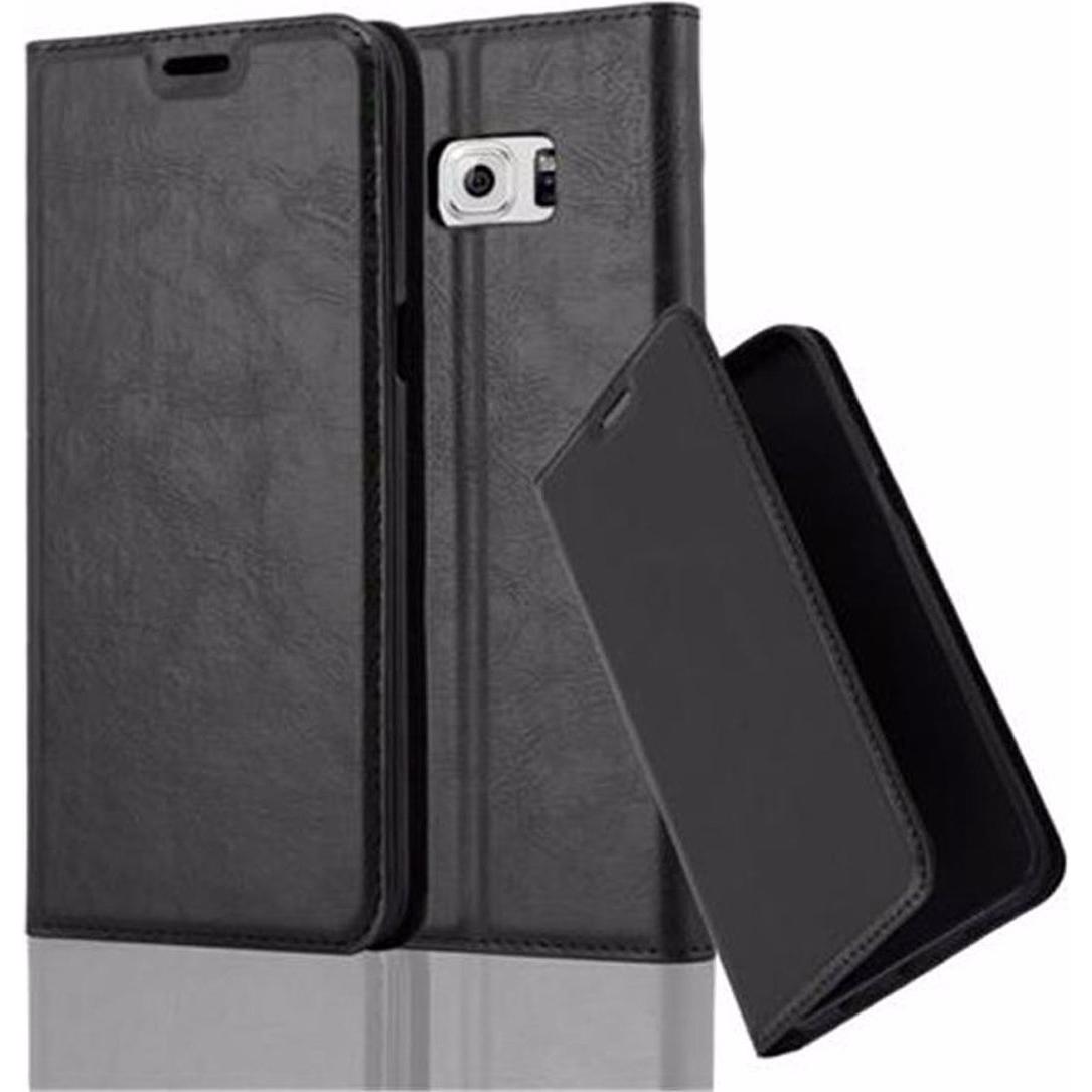 Thumbnail - Cadorabo Book Invisible Magnet Cover (Samsung Galaxy S6 Edge+), Smartphone Hülle, Schwarz