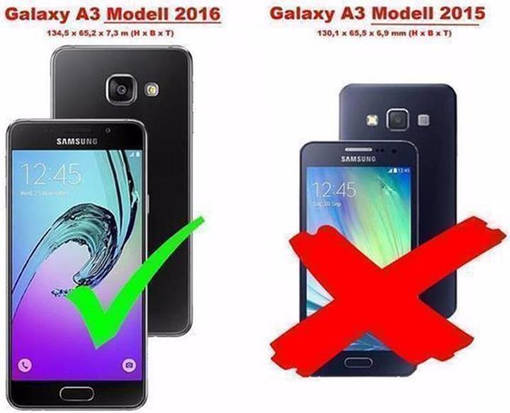 Actual product image Cadorabo TPU Frosted Cover (Samsung Galaxy A3 (2016))