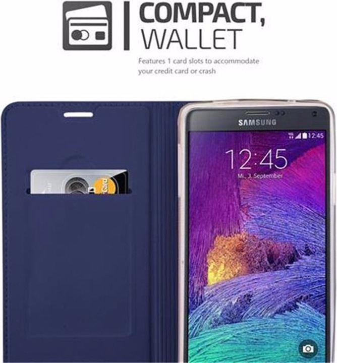 Actual product image Cadorabo Book Classy Style Cover (Samsung Galaxy Note 4)