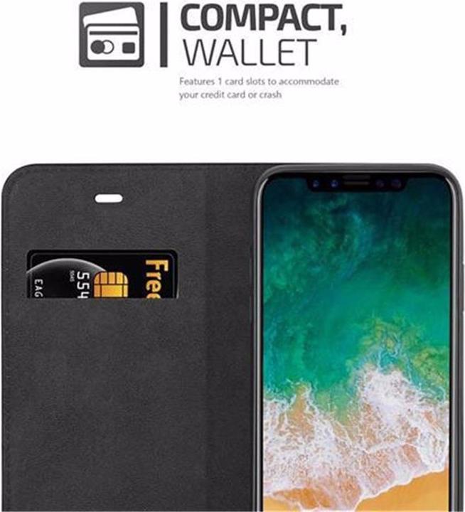 Productafbeelding Cadorabo Boek Onzichtbare Magneethoes (Apple iPhone XS, Apple iPhone X)