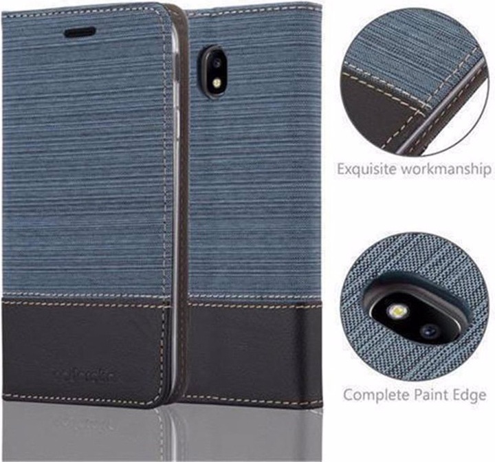 Produktbild Cadorabo Book Jeans Optik Cover (Samsung Galaxy J7 2017)