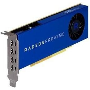Dell Kit-AMD Radeon Pro WX3200 LP 4GB 4 mDP 2 mDP to DP adapter (4 GB), Grafikkarte