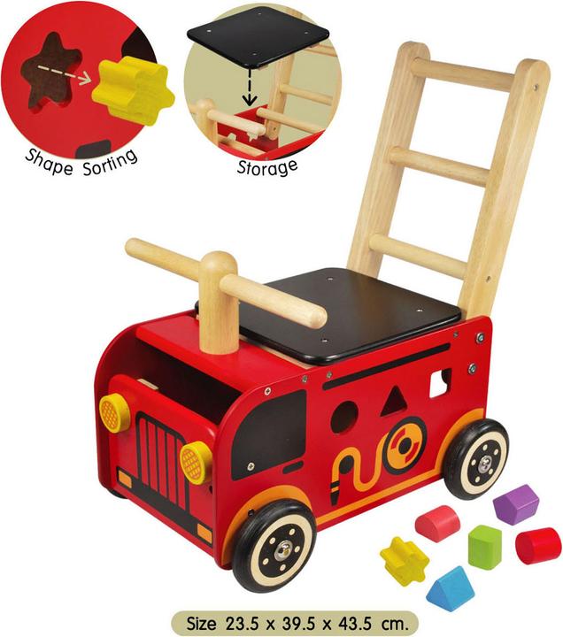 Immagine prodotto I'm Toy Sono un giocattolo che cammina e spinge il camion dei pompieri