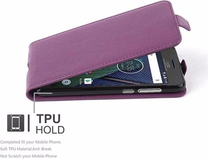 Image du produit Cadorabo Flip avec couverture structurée (Motorola Moto G5 Plus)