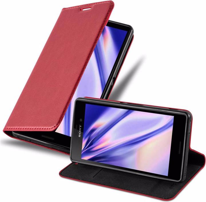 Actual product image Cadorabo Book Invisible Magnet Cover (Sony Xperia M4 Aqua)