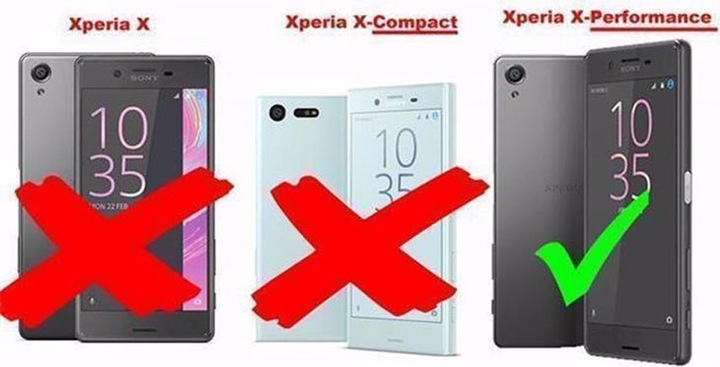 Actual product image Cadorabo Flip with structure cover (Sony Xperia X Performance)