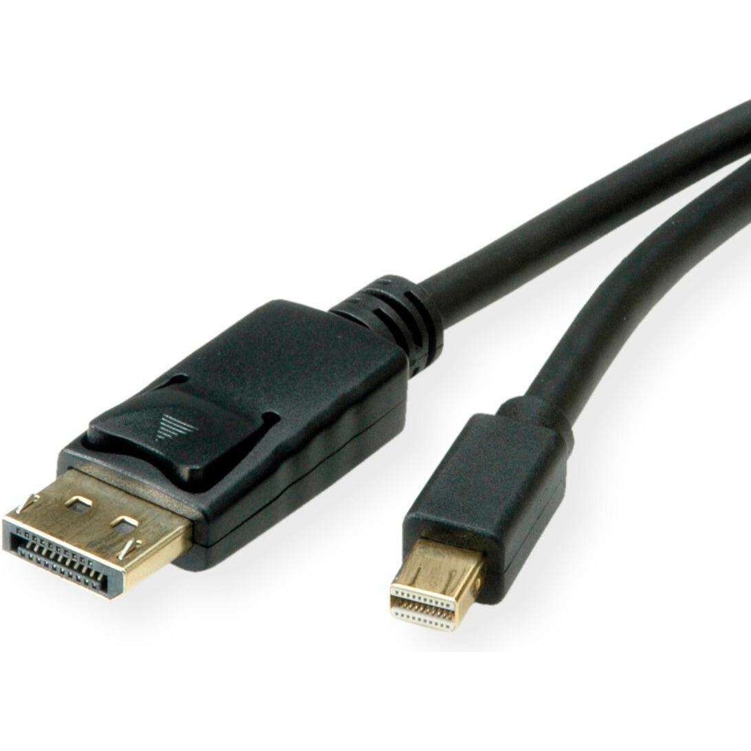 Roline Mini DisplayPort — DisplayPort (2 m), Videokabel, Schwarz