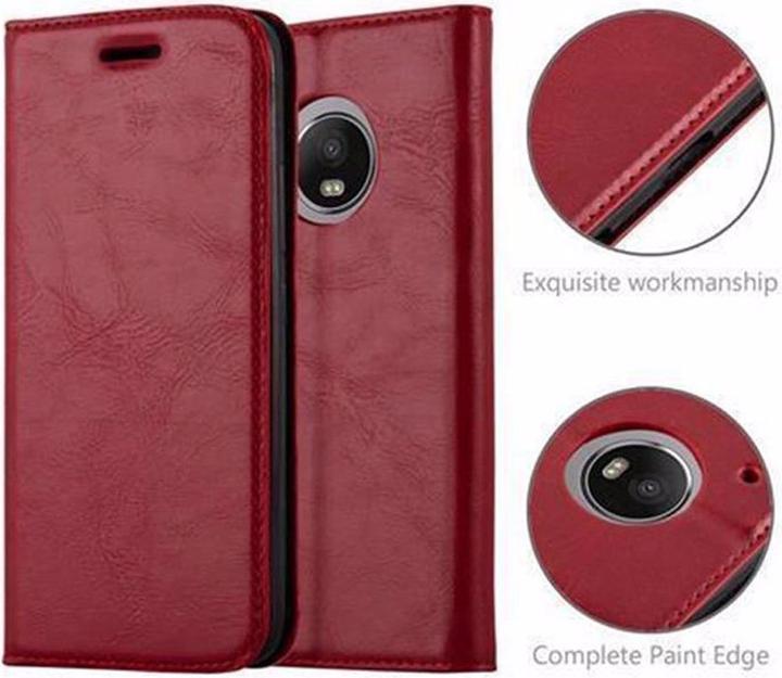 Actual product image Cadorabo Book Invisible Magnet Cover (Motorola Moto G5 Plus)