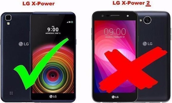 Actual product image Cadorabo Book Invisible Magnet Cover (LG X Power)