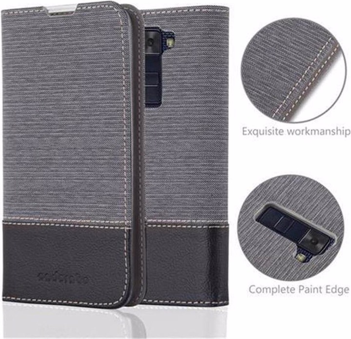 Produktbild Cadorabo Book Jeans Optik Cover (LG K8)
