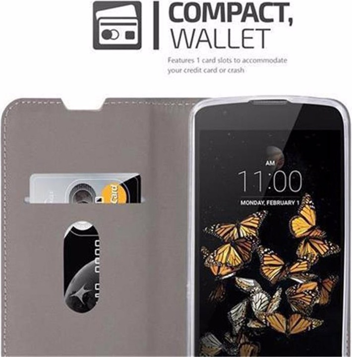 Produktbild Cadorabo Book Jeans Optik Cover (LG K8)